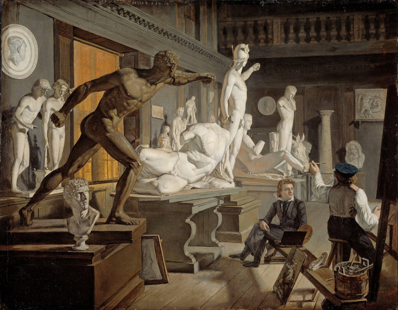 Scene from the Academy in Copenhagen by Knud Baade — Oil Painting Reproduction