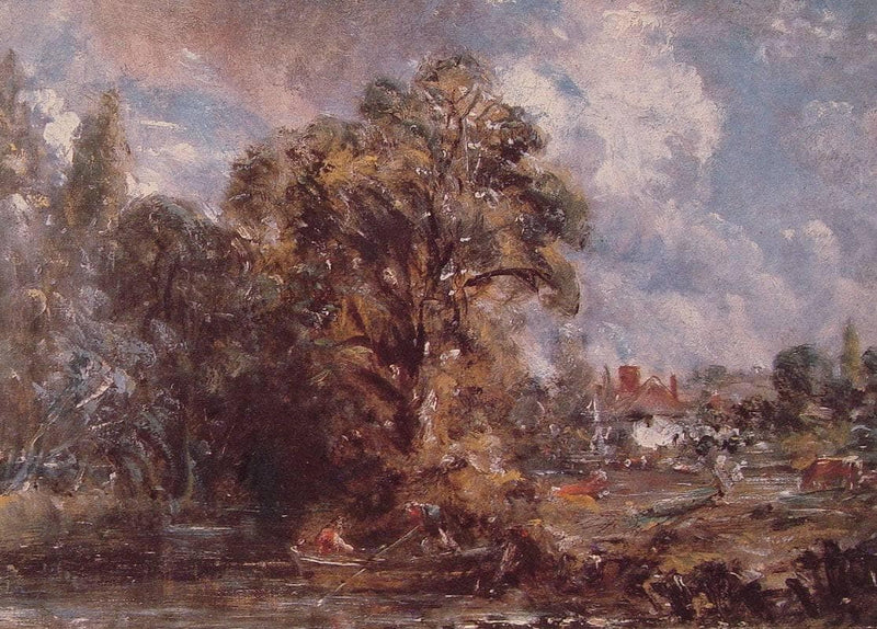 Scene on a River 1 by John Constable — Oil Painting Reproduction