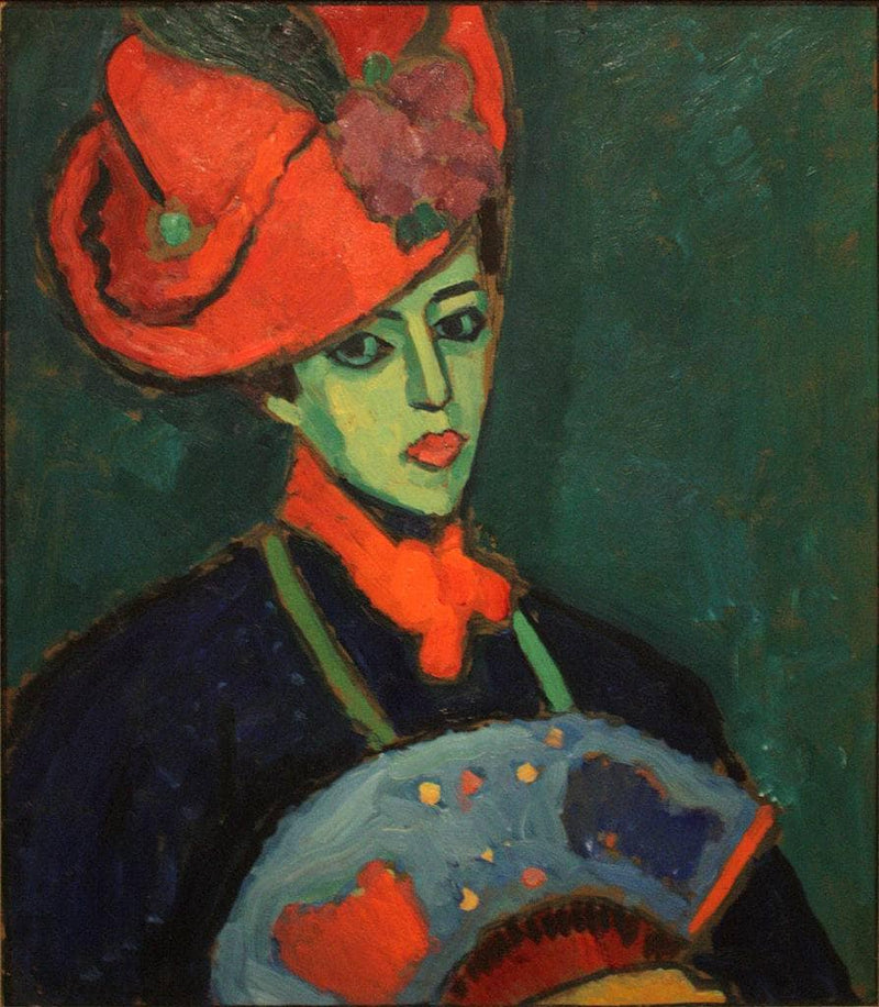 Schokko with Red Hat by Alexej von Jawlensky — Oil Painting Reproduction