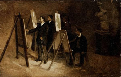 School of painting at the Academy in bedroom