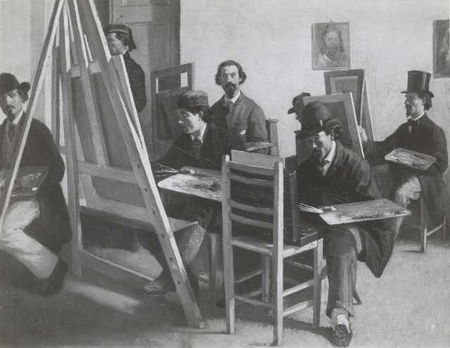 School of painting by Michele Cammarano — Oil Painting Reproduction