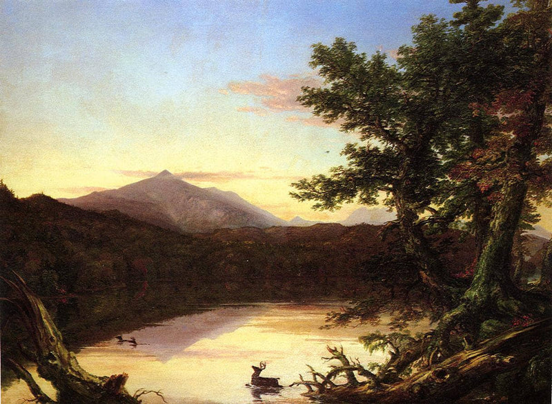 Schroon Lake by Thomas Cole — Oil Painting Reproduction