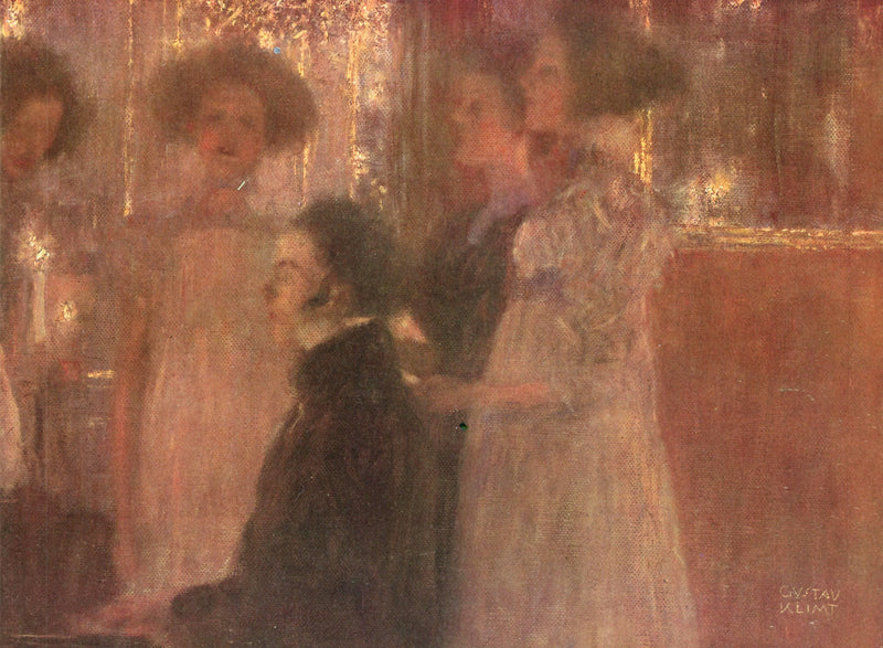 Schubert at the piano I by Gustav Klimt — Oil Painting Reproduction