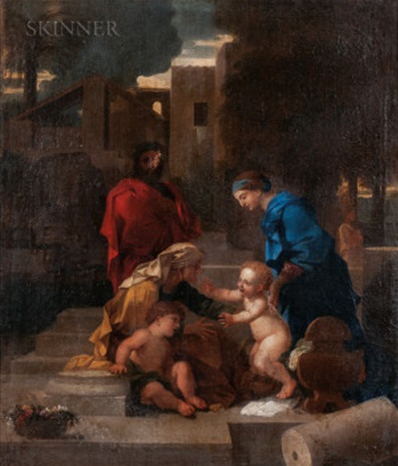 Holy Family with Saint Elizabeth in dining room