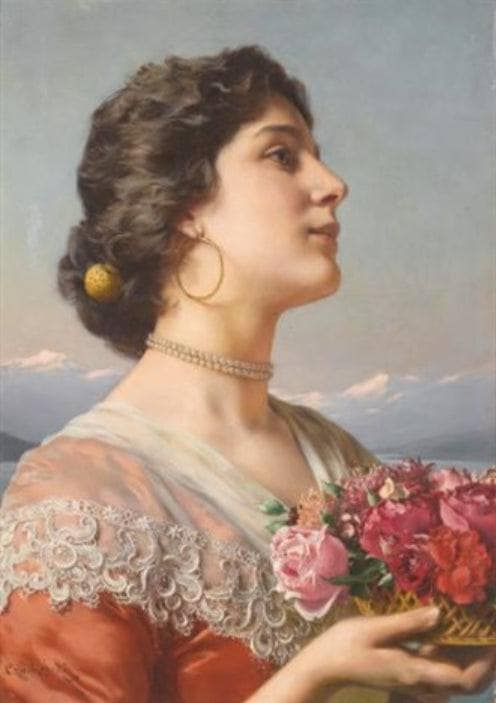 The bouquet by Wladyslaw Czachorski — Oil Painting Reproduction