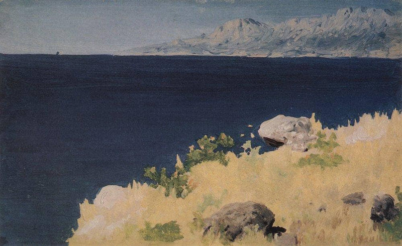 Sea coast. Crimea by Arkhyp Kuindzhi — Oil Painting Reproduction
