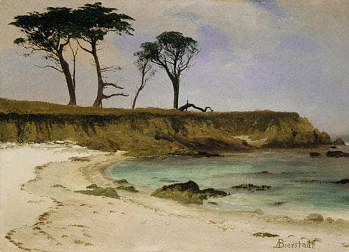 Sea Cove by Albert Bierstadt — Oil Painting Reproduction