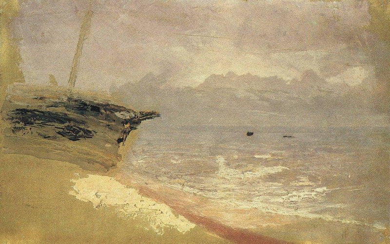 Sea. Gloomy Day by Arkhyp Kuindzhi — Oil Painting Reproduction