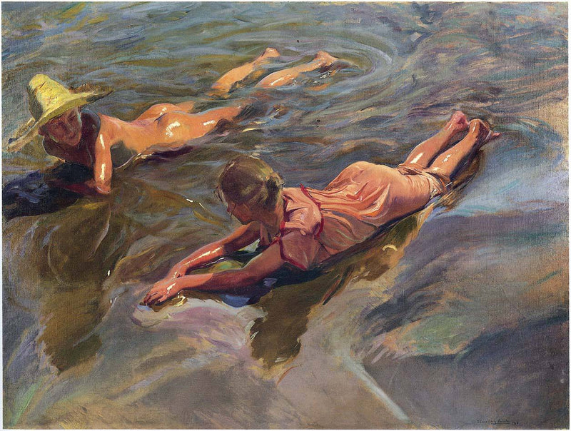 Sea Idyll by Joaquín Sorolla — Oil Painting Reproduction