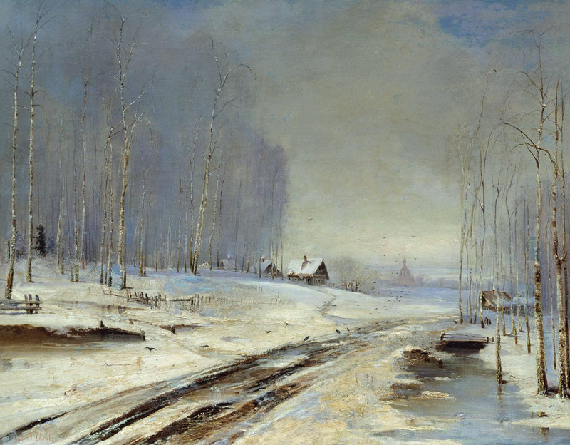 Sea of Mud. by Aleksey Savrasov — Oil Painting Reproduction