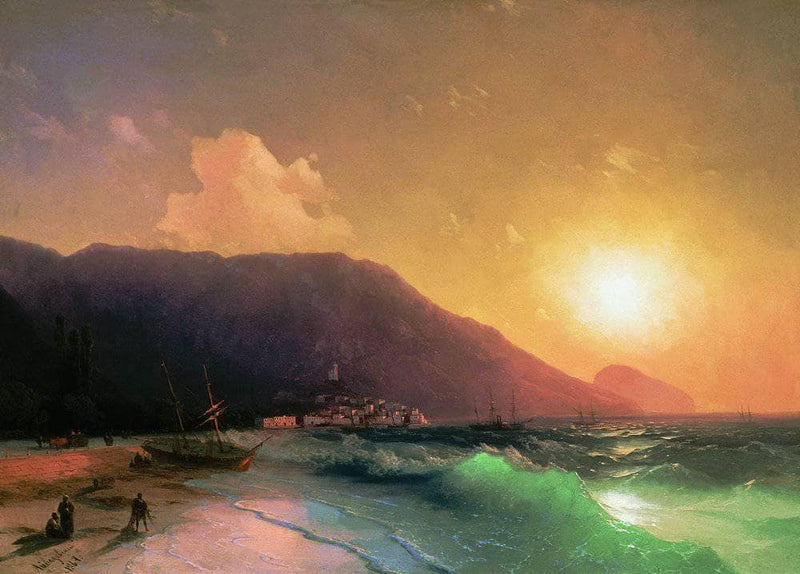 Sea view by Ivan Aivazovsky — Oil Painting Reproduction