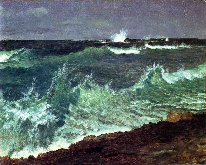 Seascape by Albert Bierstadt — Oil Painting Reproduction