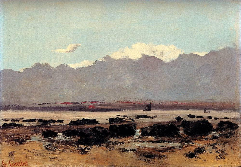 Seascape Near Trouville by Gustave Courbet — Oil Painting Reproduction