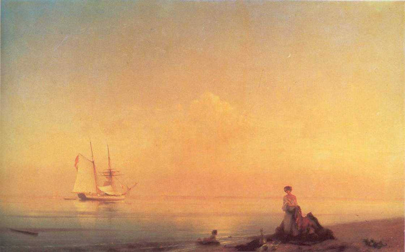 Seashore by Ivan Aivazovsky — Oil Painting Reproduction