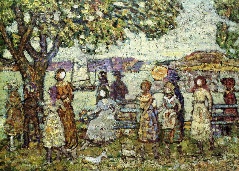 Seashore by Maurice Prendergast — Oil Painting Reproduction