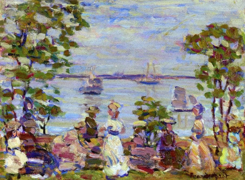Seaside Picnic by Maurice Prendergast — Oil Painting Reproduction