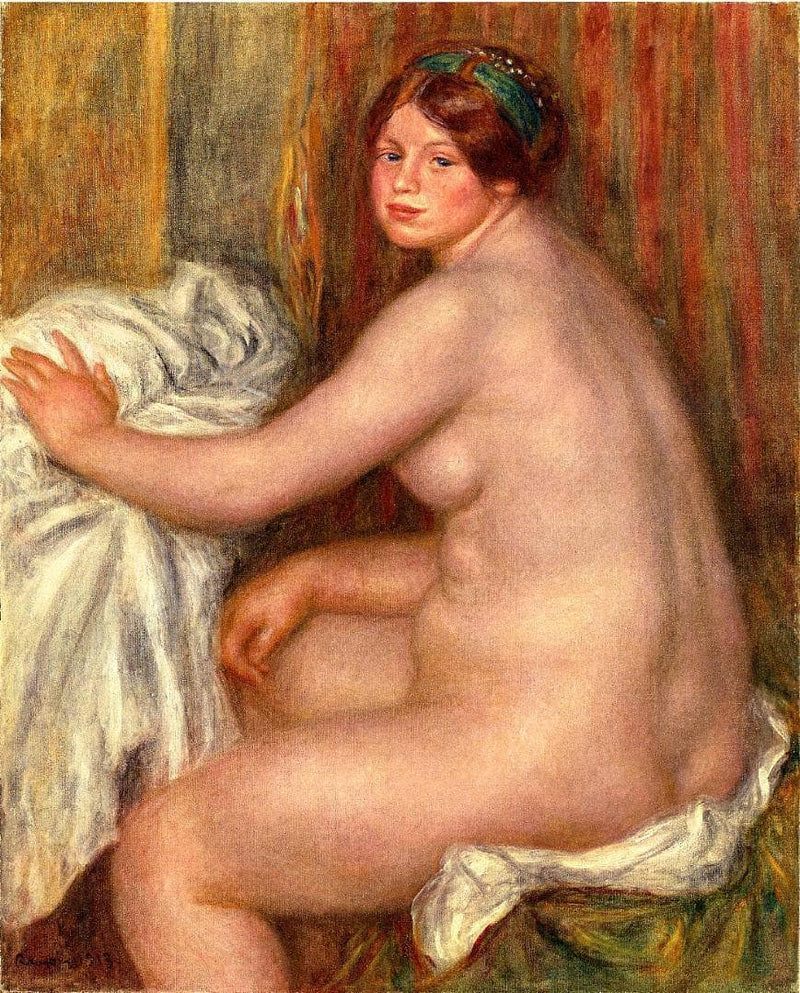 Seated Bather by Pierre-Auguste Renoir — Oil Painting Reproduction