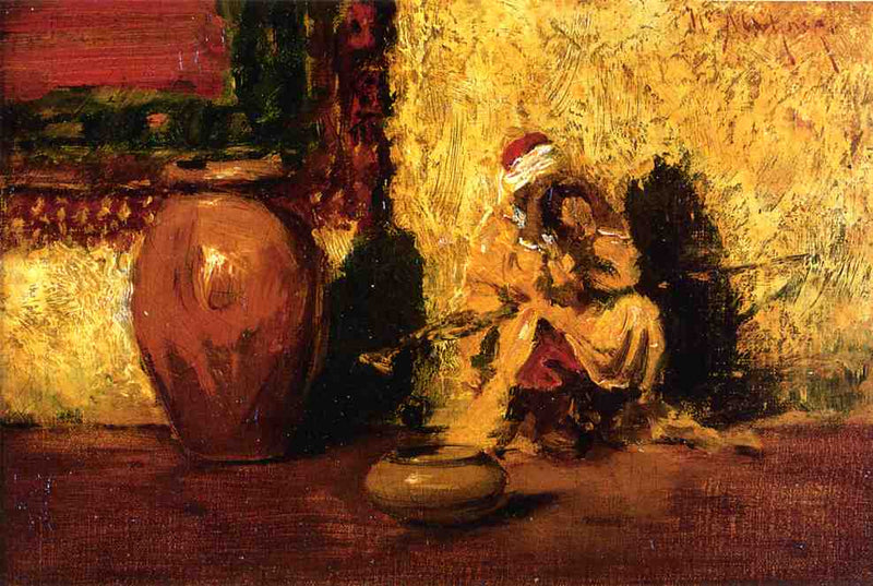 Seated Figure by William Merritt Chase — Oil Painting Reproduction