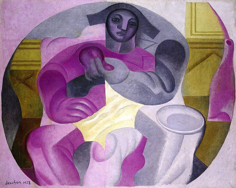 Seated Harlequin by Juan Gris — Oil Painting Reproduction