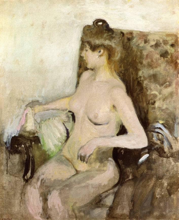 Seated Nude by Edouard Vuillard — Oil Painting Reproduction
