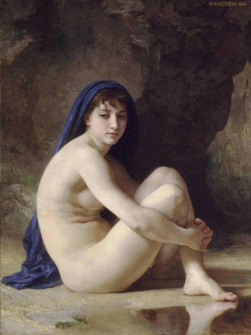 Seated Nude by William-Adolphe Bouguereau — Oil Painting Reproduction