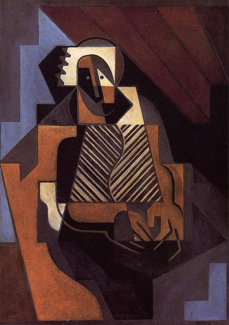Seated Peasant Woman by Juan Gris — Oil Painting Reproduction