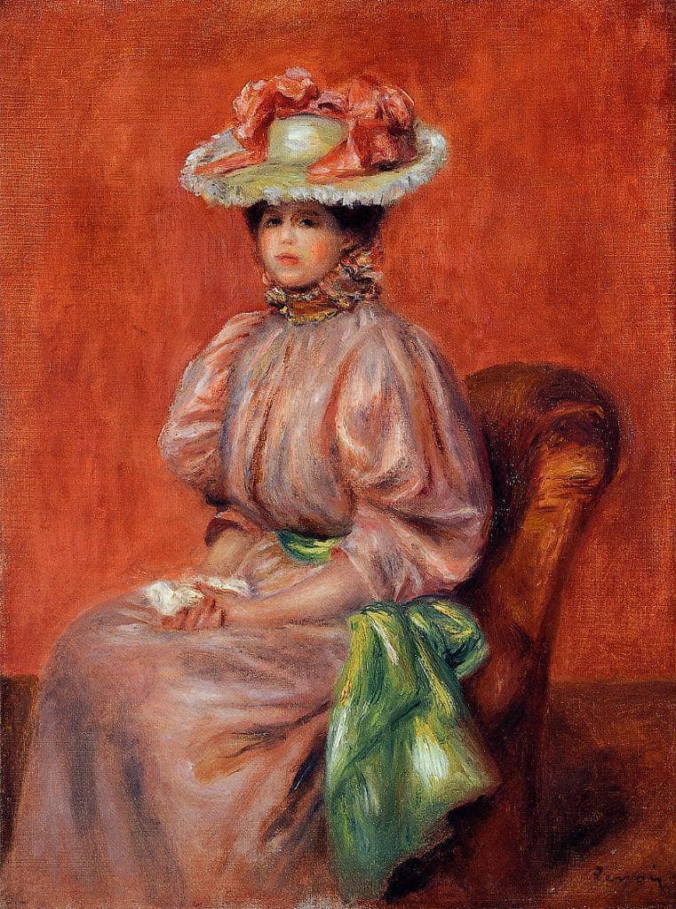 Seated Woman by Pierre-Auguste Renoir — Oil Painting Reproduction