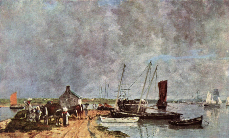 Seehafen by Eugene Boudin — Oil Painting Reproduction