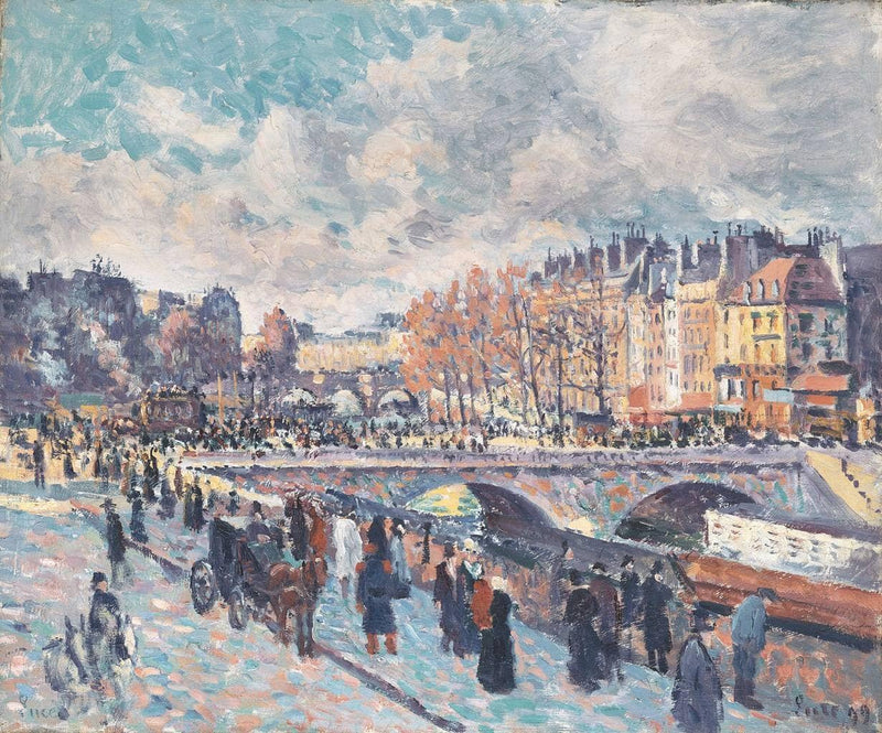 Seinequai in Paris by Maximilien Luce — Oil Painting Reproduction
