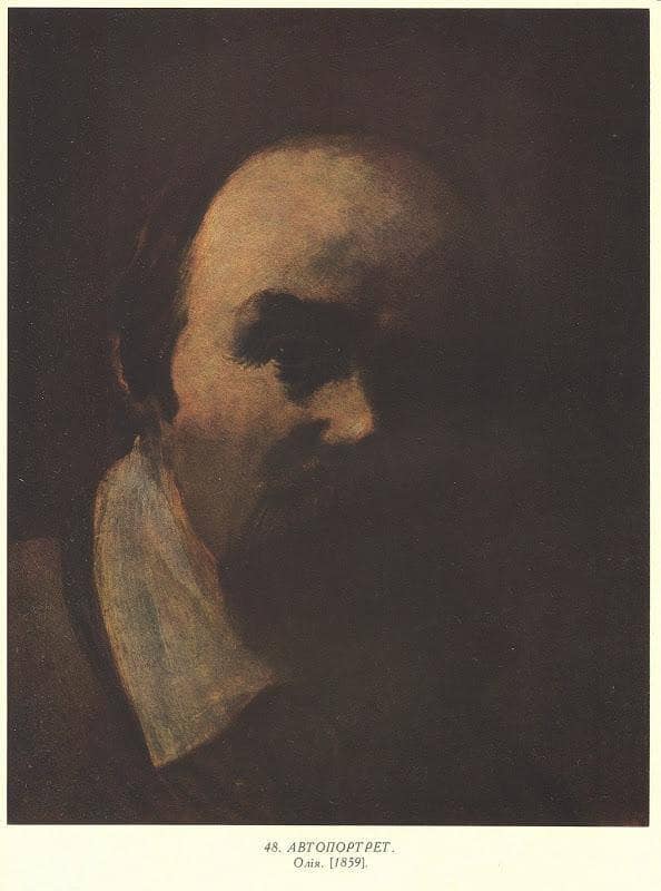Self portrait by Taras Shevchenko — Oil Painting Reproduction