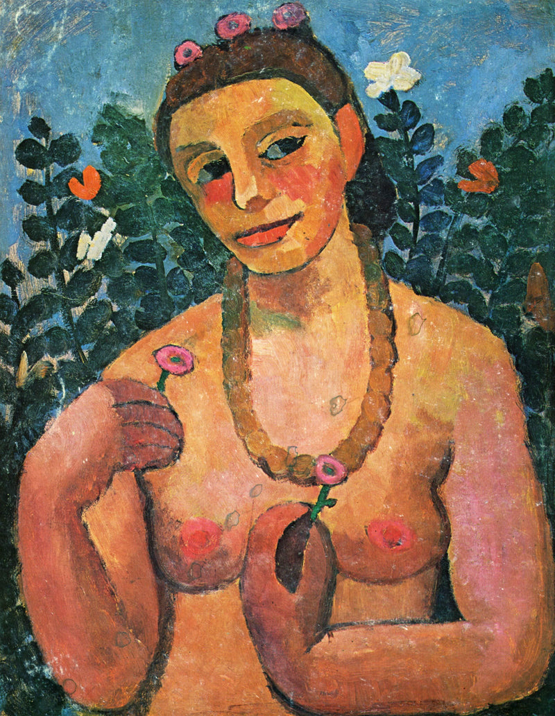 Self portrait by Paula Modersohn-Becker — Oil Painting Reproduction