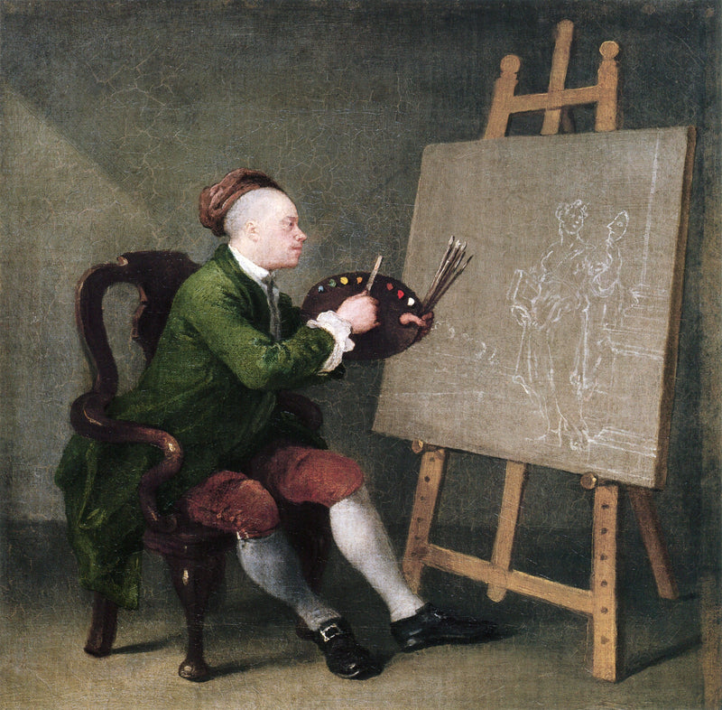 Self portrait by William Hogarth — Oil Painting Reproduction