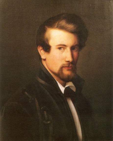 Self-portrait by Adolph Tidemand — Oil Painting Reproduction