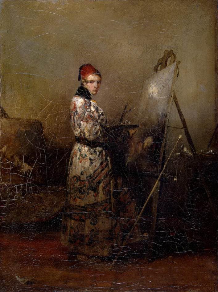 Self-portrait by Alexandre-Gabriel Decamps — Oil Painting Reproduction