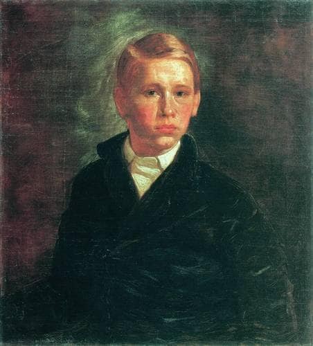 Self-portrait by Alexei Korzukhin — Oil Painting Reproduction