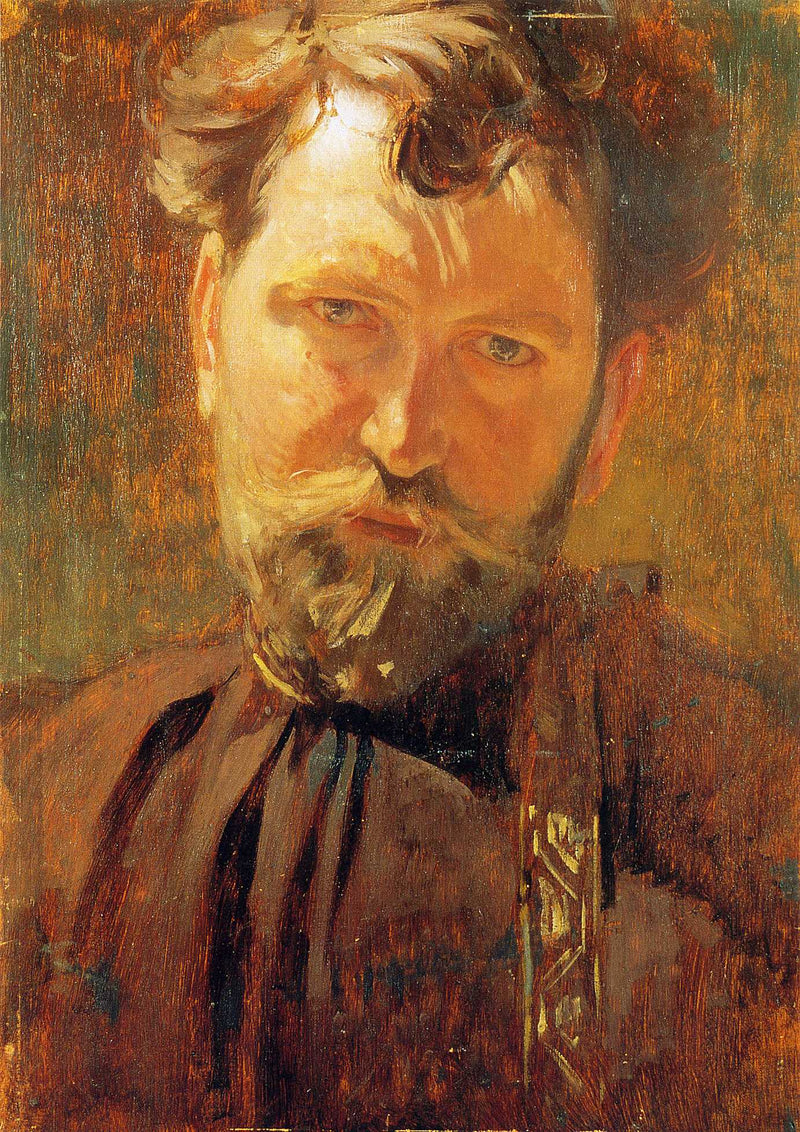 Self-Portrait by Alphonse Mucha — Oil Painting Reproduction