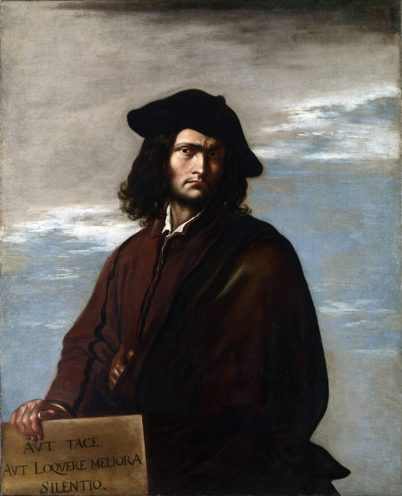 Self-Portrait as a Philosopher by Salvator Rosa — Oil Painting Reproduction