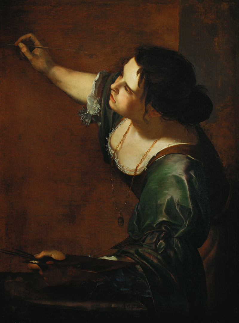 Self-portrait as the Allegory of Painting by Artemisia Gentileschi — Oil Painting Reproduction