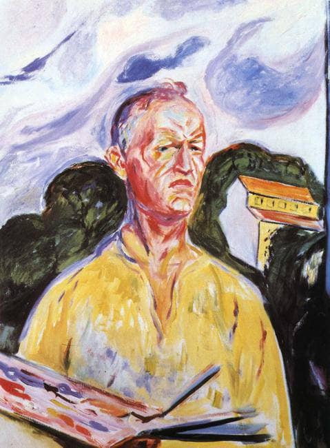 Self-Portrait at Ekely by Edvard Munch — Oil Painting Reproduction