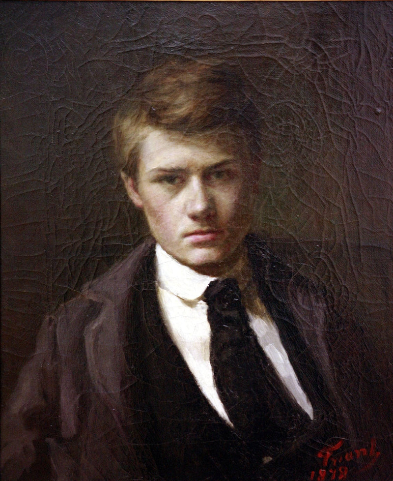 Self-portrait at fifteen by Émile Friant — Oil Painting Reproduction