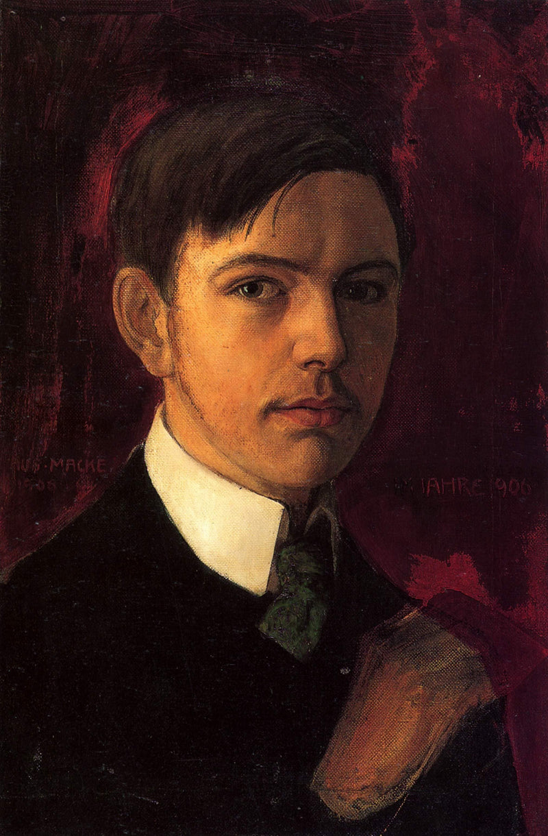 Self-portrait by August Macke — Oil Painting Reproduction