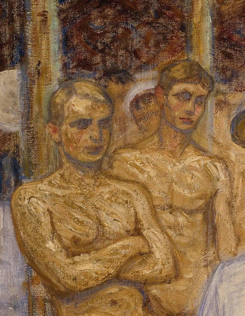 Self Portrait (detail) by Eugène Jansson — Oil Painting Reproduction