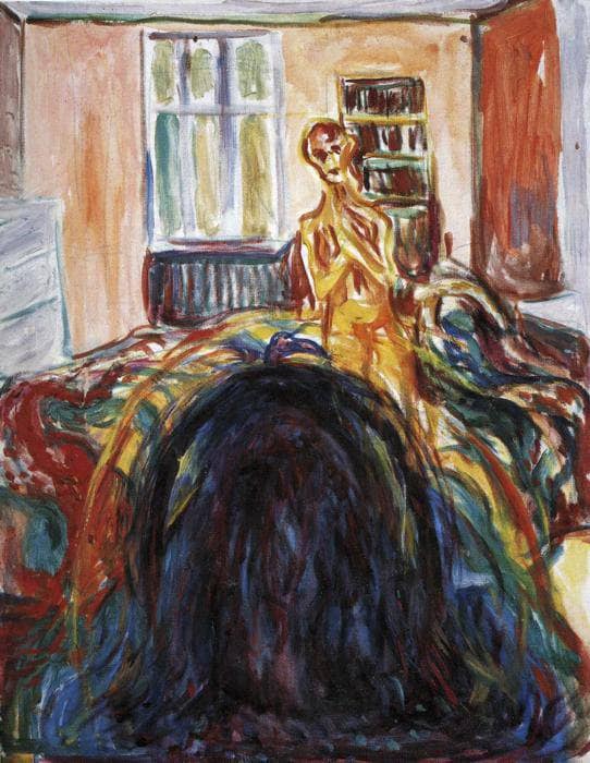 Self-Portrait During the Eye Disease I by Edvard Munch — Oil Painting Reproduction