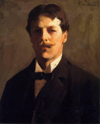 Self-portrait in kitchen
