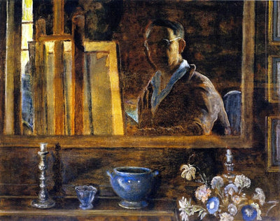 Self Portrait in living room