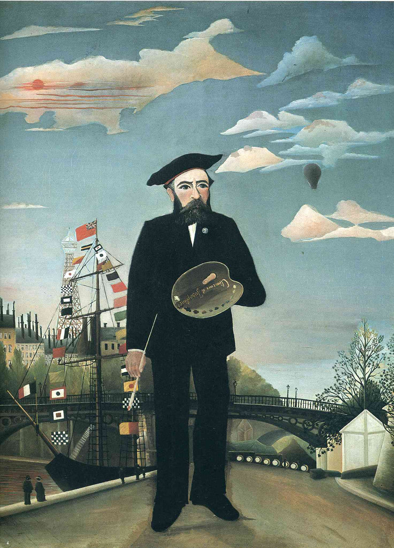 Self Portrait from L'ile Saint Louis by Henri Rousseau — Oil Painting Reproduction