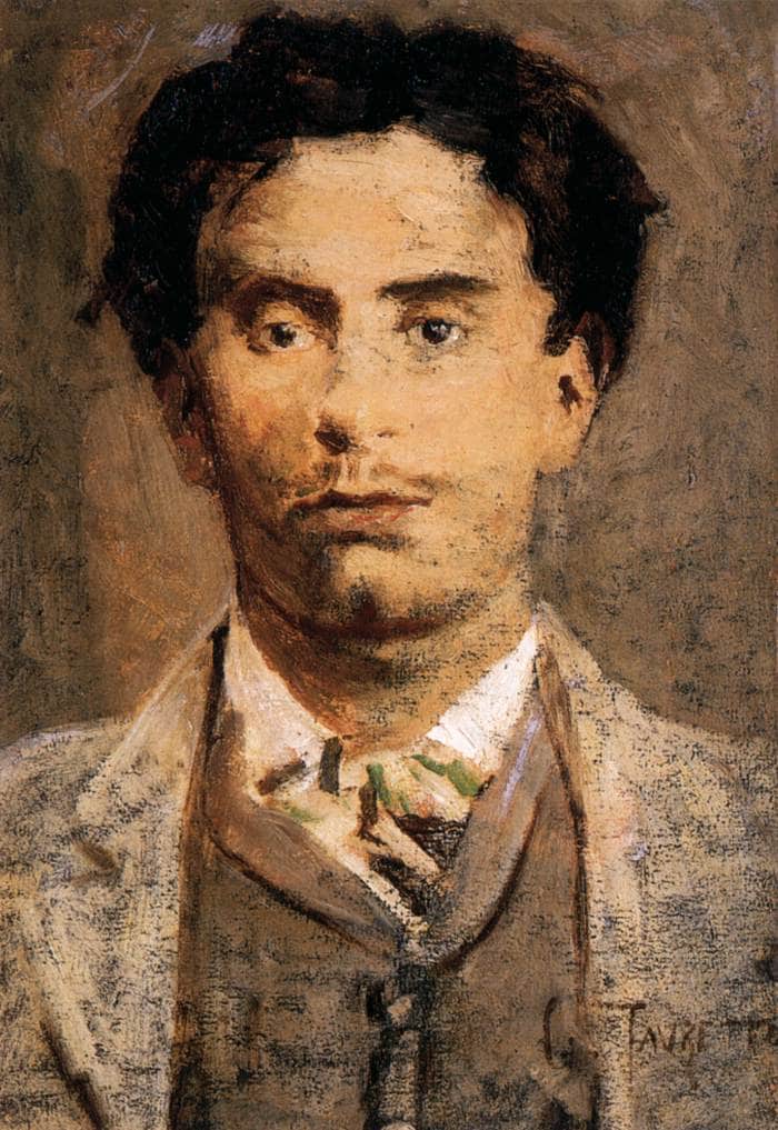 Self-portrait by Giacomo Favretto — Oil Painting Reproduction