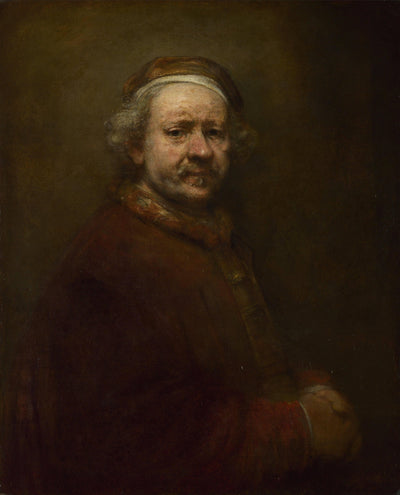 Self-portrait in at the Age of 63 in entryway