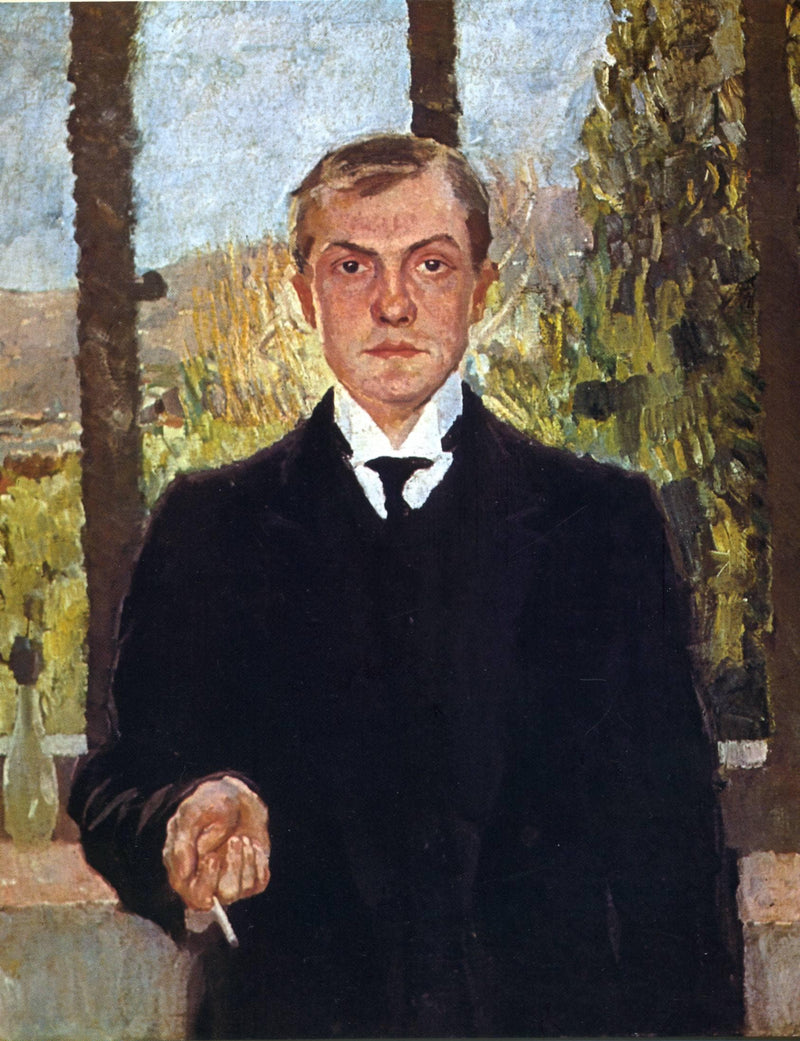 Self-Portrait in Florence by Max Beckmann — Oil Painting Reproduction