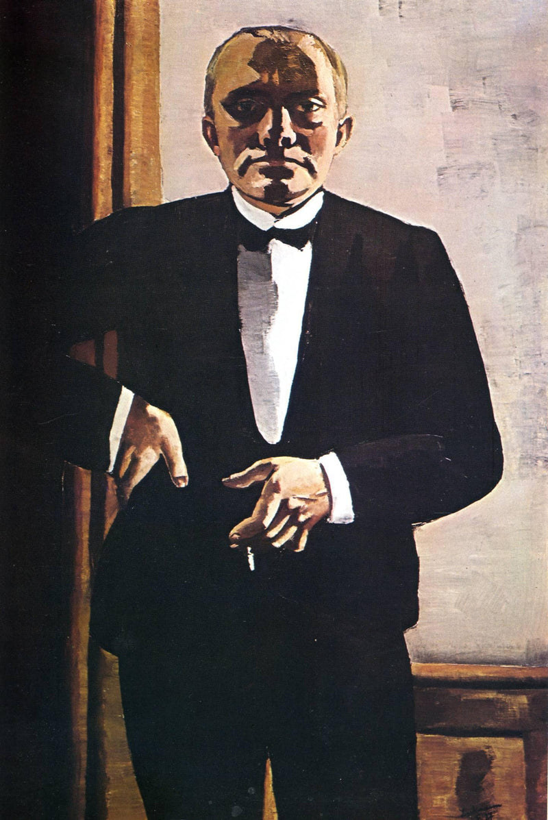 Self-Portrait in Tuxedo by Max Beckmann — Oil Painting Reproduction